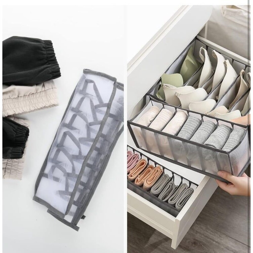 New in box 2 piece Organization Storage with 7 grids for jeans & T shirts - Picture 6 of 12